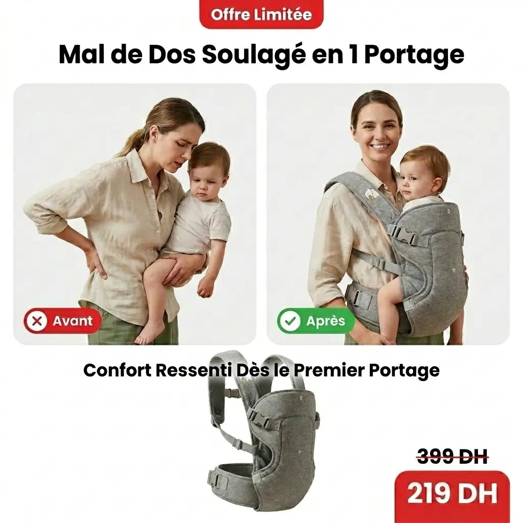 Porte-Bébé Ergonomique  – Confort & Sécurité